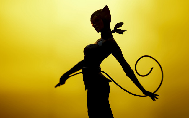 Woman cat ears tails hoop free wallpaper for desktop - medium preview image