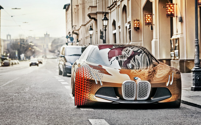 Unique car street building streetlight free wallpaper for desktop - medium preview image