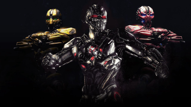 Glowing robots dark background unreal free wallpaper for desktop - medium preview image