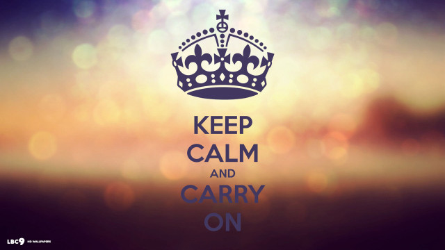 Blurry crown keep calm and free wallpaper for desktop - medium preview image