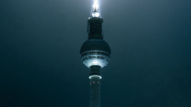 Tower light night sky clouds free wallpaper for desktop - medium preview image