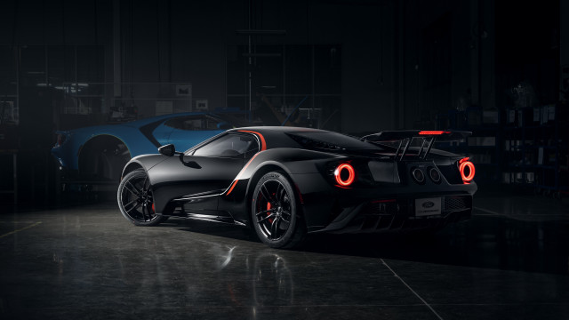 Black sports car dark garage #2 free wallpaper for desktop - medium preview image