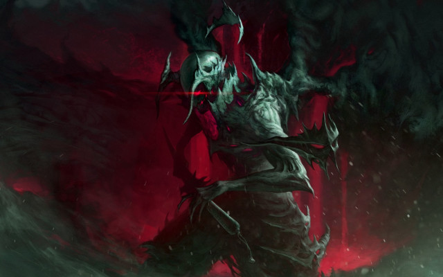 Demonic demon sword back dark free wallpaper for desktop - medium preview image