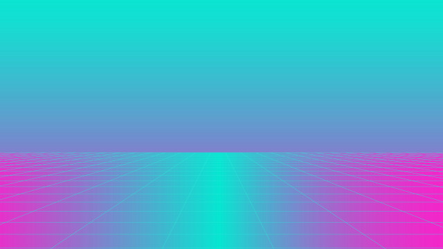 Blue pink grid sky retrofuturism free wallpaper for desktop - medium preview image