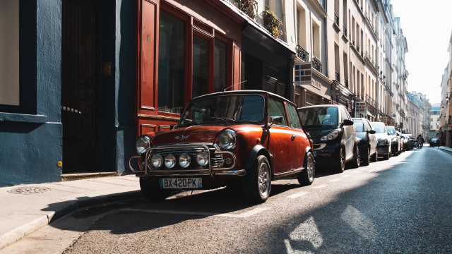 Small car no parking tiltshift free wallpaper for desktop - medium preview image