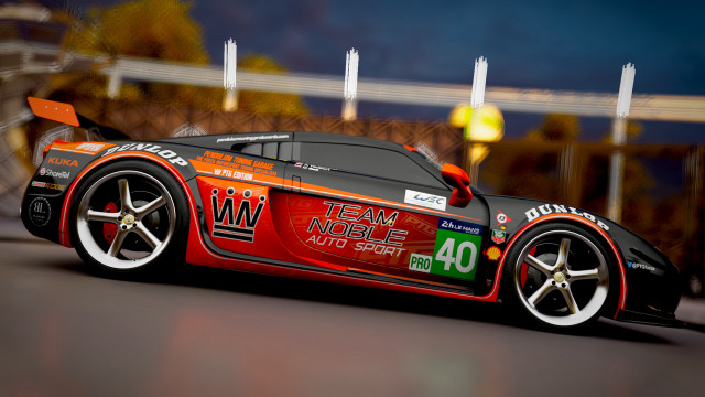 Red sports car number driving free wallpaper for desktop - medium preview image