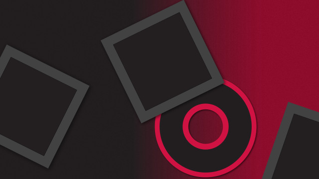 Red black background design circle free wallpaper for desktop - medium preview image