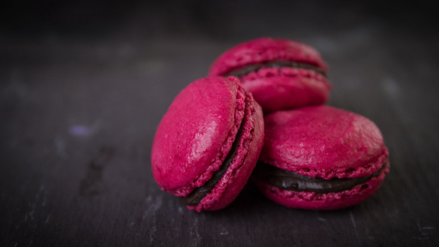 Pink macaroons table neo fauvism free wallpaper for desktop - medium preview image