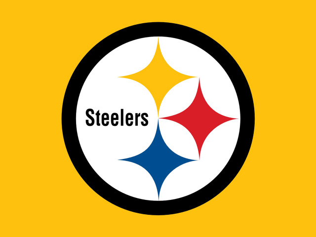 Pittsburgh football logo yellow background free wallpaper for desktop - medium preview image