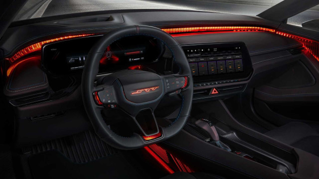 Car dashboard red light steering free wallpaper for desktop - medium preview image