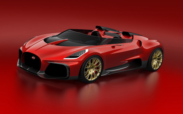 Red sports car black top #3 free wallpaper for desktop - medium preview image