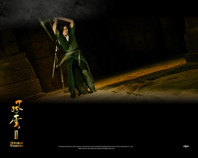 Man green outfit sword dark #2 free wallpaper for desktop - medium preview image