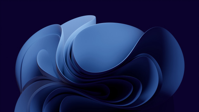 Blue abstract curved dark background free wallpaper for desktop - medium preview image