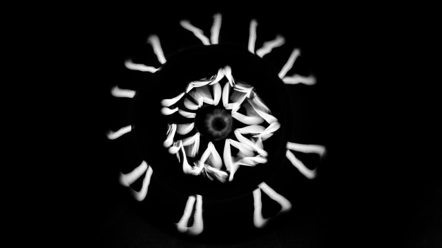 Clock face white numbers black free wallpaper for desktop - medium preview image