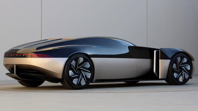 Futuristic car black silver dahlov free wallpaper for desktop - medium preview image