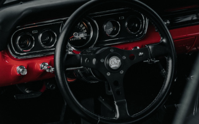 Red black cobra dashboard steering free wallpaper for desktop - medium preview image