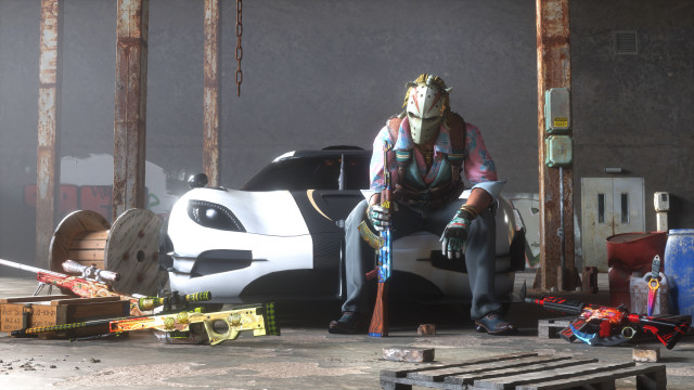 Mask man car hammer tools free wallpaper for desktop - medium preview image