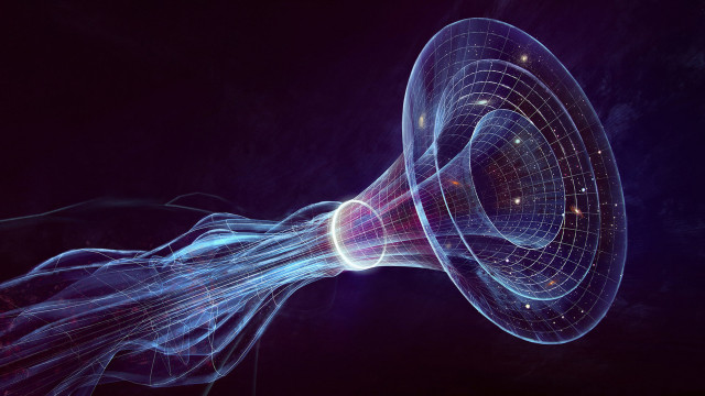 Blue purple abstract speaker soundwaves free wallpaper for desktop - medium preview image