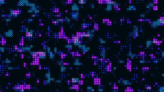 Colorful dots black background purple free wallpaper for desktop - medium preview image