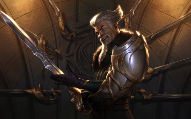 Armor swords demon dark room free wallpaper for desktop - medium preview image