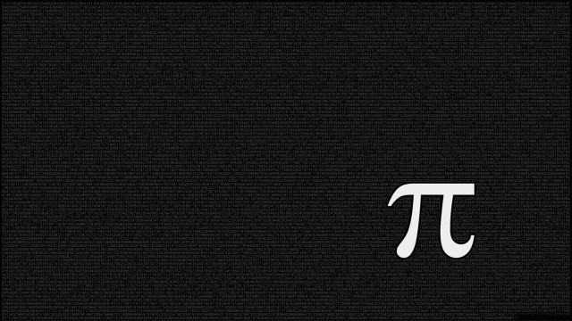 Pi symbol golden ratio monochrome free wallpaper for desktop - medium preview image