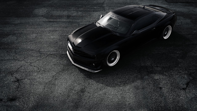 Black sports car aurora night free wallpaper for desktop - medium preview image