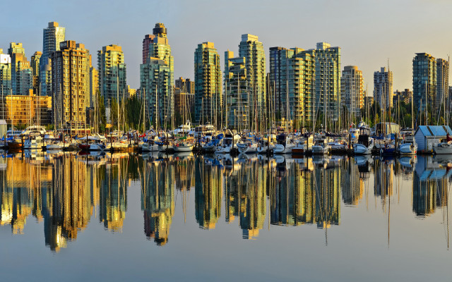 Harbor boats cityscape tokyo skyline free wallpaper for desktop - medium preview image