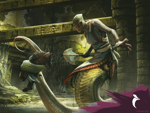 Man holding snake another man free wallpaper for desktop - medium preview image