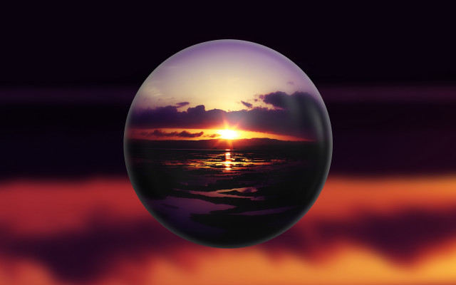 Sunset eggshell reflection fire moon free wallpaper for desktop - medium preview image