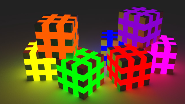 Colorful hash symbols black white free wallpaper for desktop - medium preview image