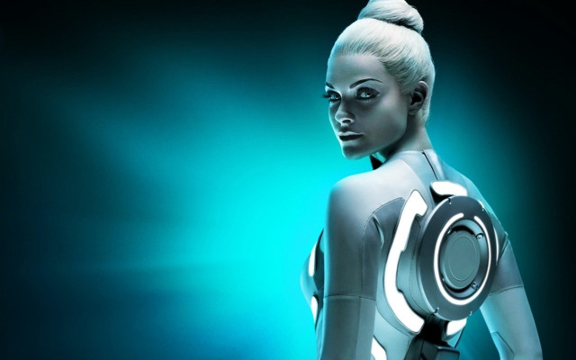 Woman futuristic suit helmet body free wallpaper for desktop - medium preview image