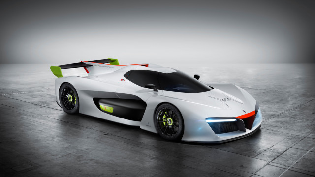 White sports car green accents free wallpaper for desktop - medium preview image