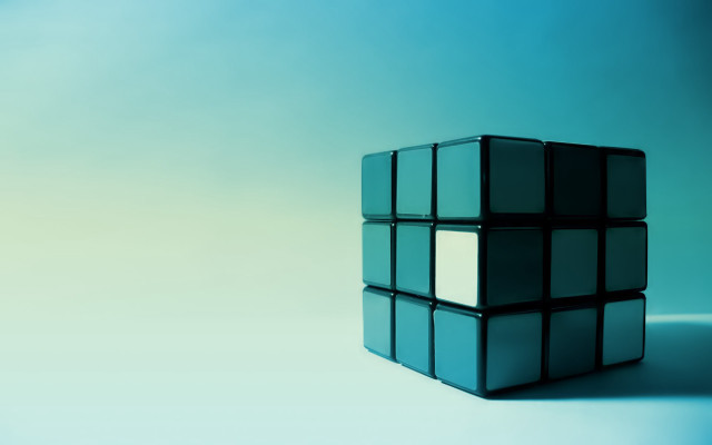 Cube blue lightblue smallcubes rubik free wallpaper for desktop - medium preview image