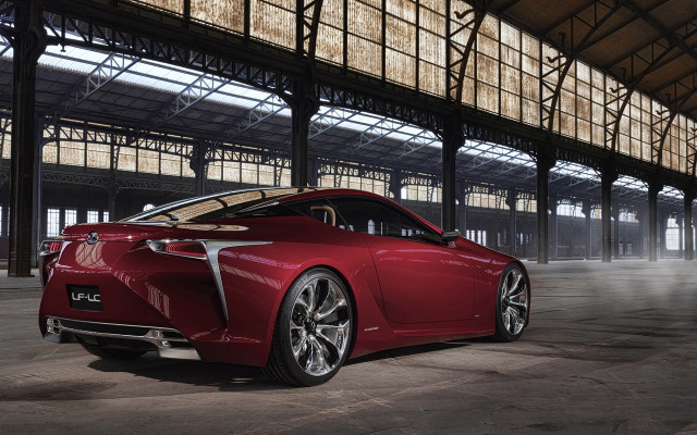 Red car building window futurism free wallpaper for desktop - medium preview image