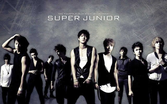 Young men super junior wall free wallpaper for desktop - medium preview image