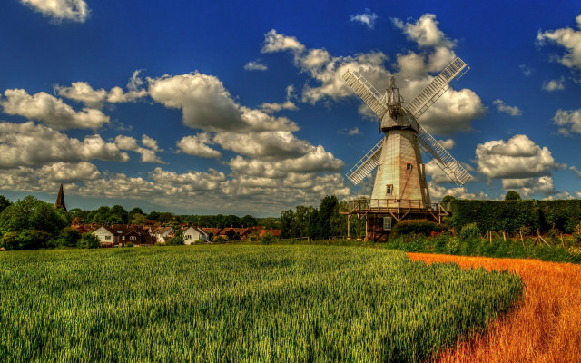 Windmill greenfield redpath dirtroad artsandcrafts free wallpaper for desktop - medium preview image