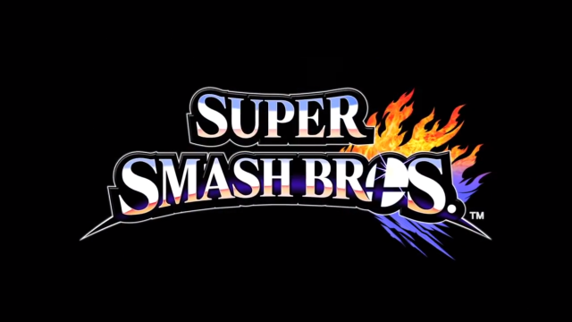 Super smash bros logo black free wallpaper for desktop - medium preview image