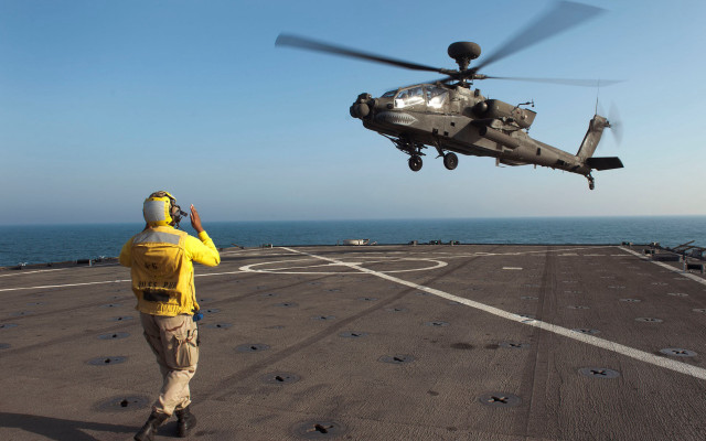 Man yellow jacket ship helicopter #2 free wallpaper for desktop - medium preview image