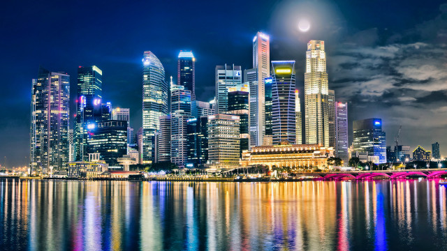 Tokyo city skyline bridge river #2 free wallpaper for desktop - medium preview image