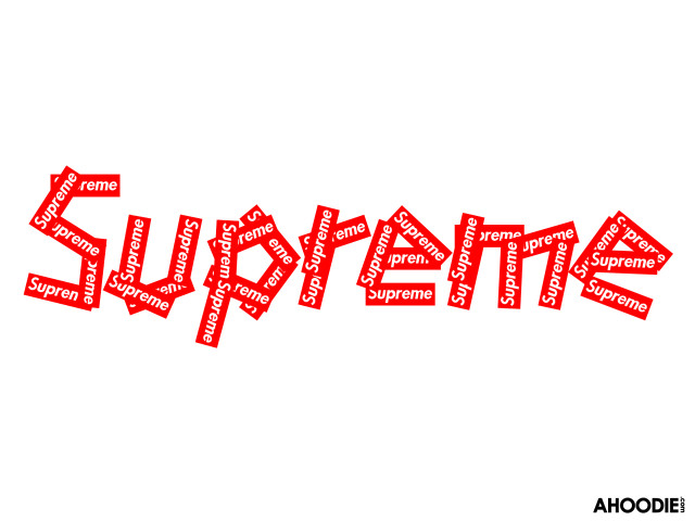 Supreme word cloud red white free wallpaper for desktop - medium preview image