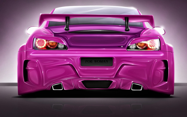 Purple car hood headlights pearlescent free wallpaper for desktop - medium preview image