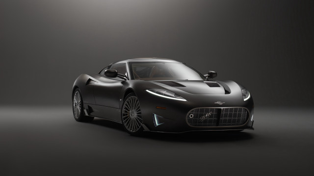 Black sports car studio rendering #2 free wallpaper for desktop - medium preview image