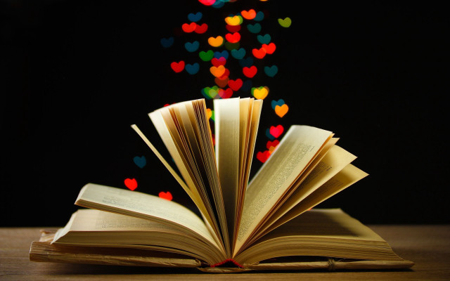 Christmas tree heart illustration open free wallpaper for desktop - medium preview image