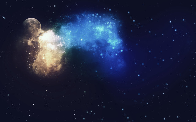 Space starfield cosmic mandelbrot aurora free wallpaper for desktop - medium preview image