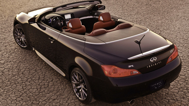 Black convertible brown leather interior free wallpaper for desktop - medium preview image
