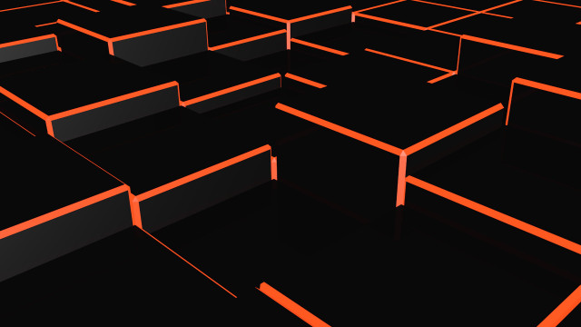 Black orange maze red light free wallpaper for desktop - medium preview image
