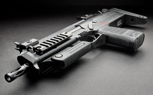 Gun laser table black background free wallpaper for desktop - medium preview image