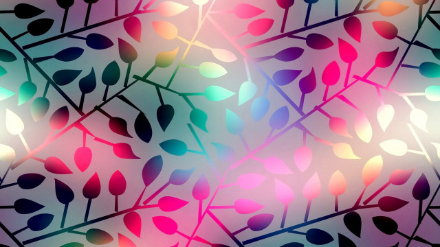 Colorful leaves blurry background mystical free wallpaper for desktop - medium preview image