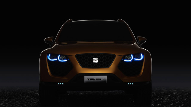 Glowing car hood up dark free wallpaper for desktop - medium preview image