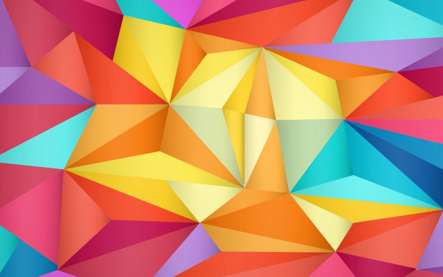 Colorful abstract triangle pattern geometric free wallpaper for desktop - medium preview image